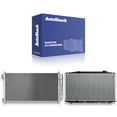 Car Radiator And Ac Condensor AutoShack Radiator & A/C Condenser Kit, Compatible with Honda Accord ...