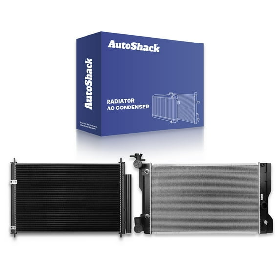 Autoshack Radiator and AC Condenser for 2009-2014 Toyota Matrix 2010-2016 Corolla 2009-2010 Pontiac Vibe 1.8L FWD RKPKG0200119