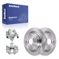 thumbnail image 1 of AutoShack Rear Solid Brake Rotors + Calipers 4-PC Brake Kit Replacement for 2015-2023 Ford Edge 2016-2018 Lincoln MKX 2017-2020 Lincoln MKZ 12.44" (316 mm), 1 of 4