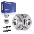 thumbnail image 1 of AutoShack Rear Vented Brake Rotors + Ceramic Pads + Calipers 8-PC Brake Kit Replacement for 2003-2009 Hummer H2 2000-2007 Chevrolet Suburban 2500 2000-2007 GMC Yukon XL 2500 12.99" (330 mm), 1 of 5