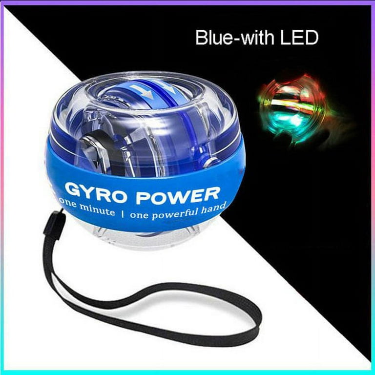 Autostart Wrist Ball Gyro Ball Powerball Arm Hand Muscle Force Training,  Light up according to rotation speed with different color 