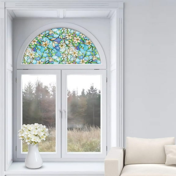 Autotech Park Orchid window shade in 35 inches diameter, compatible with Arched Window