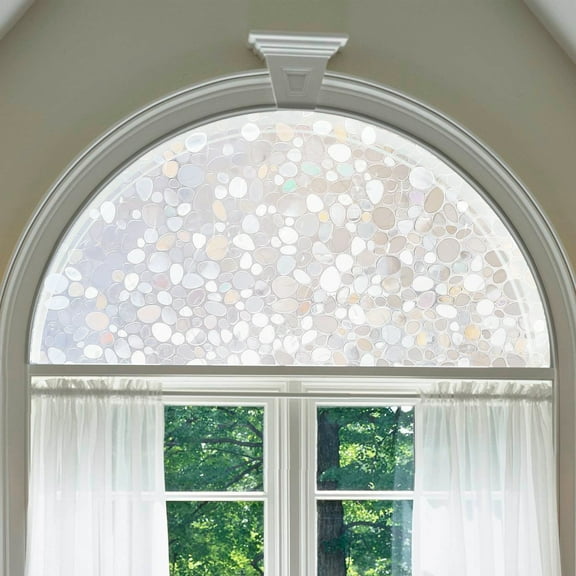 Autotech Park Pebble window shade in 50 inches diameter, compatible with Arched Window