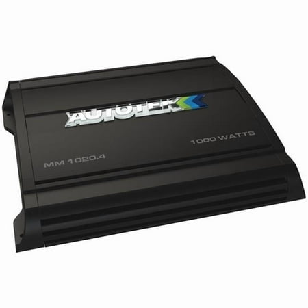 Autotek 1000 watts The Mean Machine Bridgeable 4-Channel Class AB Amplifier, Black