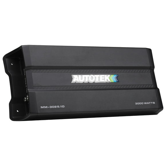 Autotek MM-3025.1D The MEAN MACHINE 3,000-Watt Monoblock Compact Class D Amp with Wired Bass Remote