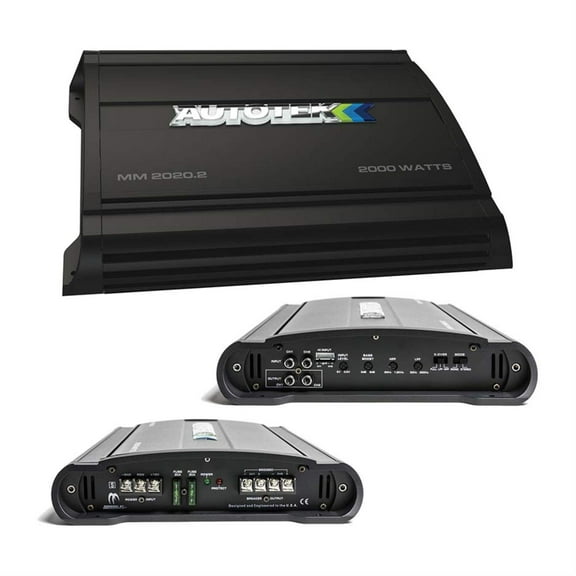 Autotek MM2020.2 The Mean Machine 2-channel Class Ab Amp (2,000 Watts)
