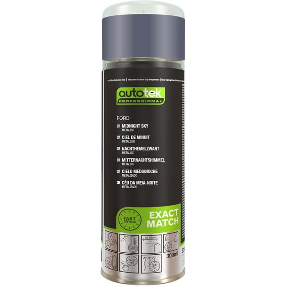 Autotek Professional Exact Match Car Spray Paint - Ford Midnight Sky Aerosol Spray 300ml