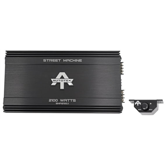 Autotek SMA2100.1 2100 Watt Mono Amplifier Car Audio Amp Class D + Remote Knob