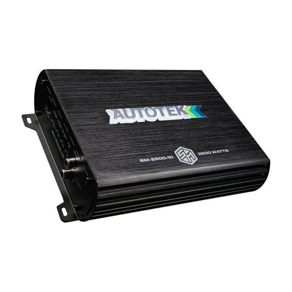 Autotek Street Machine SM-2600.1D 2600 Watt Monoblock Car Audio Amplifier - High Output, Class D, 2 and 4 Ohm Stable, Low Level Input, Mosfet Power Supply