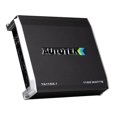 Autotek TA-1155.1 1100 Watt Monoblock Class AB Amp with Wired Bass Remote