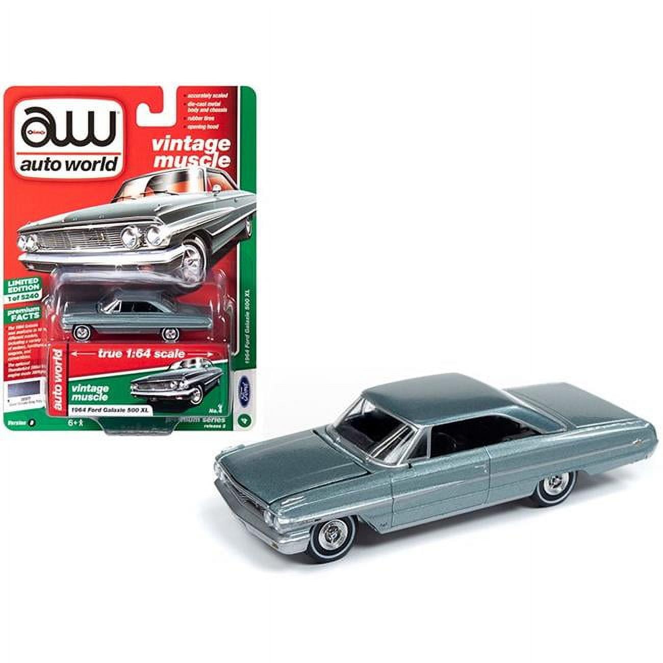 Autoworld 64222-CP7603 1964 Ford Galaxie 500 XL Metallic Vintage