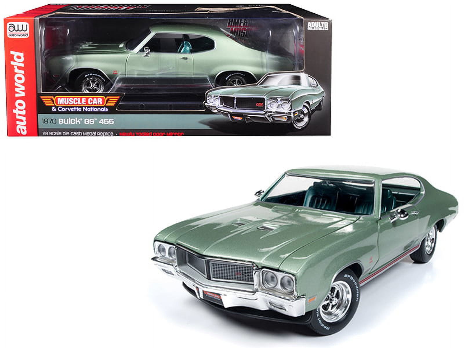 Miniature Voiture American Muscle - Buick GSX Hard Top 1970 - Blanc Apollo (1/18)