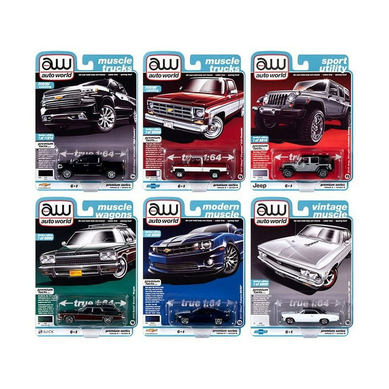 Autoworld Muscle Cars Premium 2020 Release 2, Set B of 6 pieces 1  