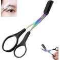 thumbnail image 1 of Autpvcol Black Eyebrow Trimmer Scissor, Eyebrow Scissors with Comb, Makeup Tool, Non-Slip Eyebrow Cutter, Eye Brow Razors, Eye Brow Shaper Trimming, 1 of 7