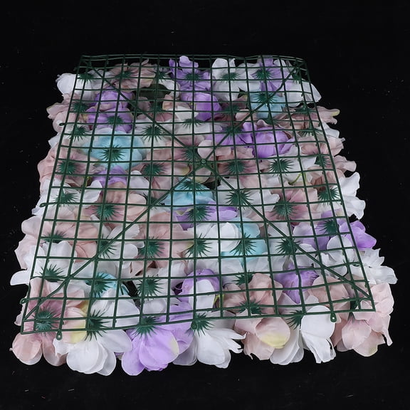 Autrinix 12-Piece Artificial Flower Wall Panels, Realistic Silk Flowers, Perfect for Balcony, Garden, Home, & Event Decor