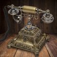 thumbnail image 1 of Autrinix Antique Rotary Phone with Fiberglass Board, Zinc Alloy Bracket, and Clear HD Call – Ideal Retro Phone for Offices, Hotels, and Art Galleries, 1 of 11