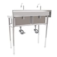 thumbnail image 1 of Autrinix Commercial-Grade Stainless Steel Sink with Two Deep Compartments, 360° Rotating Faucets, and X Infusion Drainage – Perfect for Kitchen, Laundry, and Restaurant Use, 1 of 11
