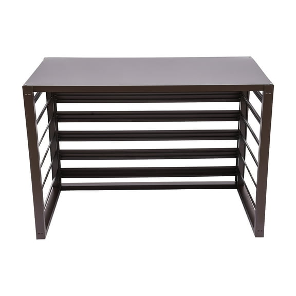 Autrinix Outdoor AC Cover, Durable Aluminum AC Privacy Screen with 39.37x19.69x27.56in Dimensions, Includes All Mounting Hardware for Easy Installation