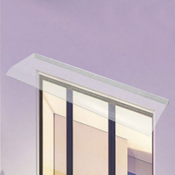 Autrinix Outdoor Door Awning, High-Performance Clear PC Canopy, UV Resistant and Weatherproof, Protects Windows, Doors from Rain, Snow, and Sun