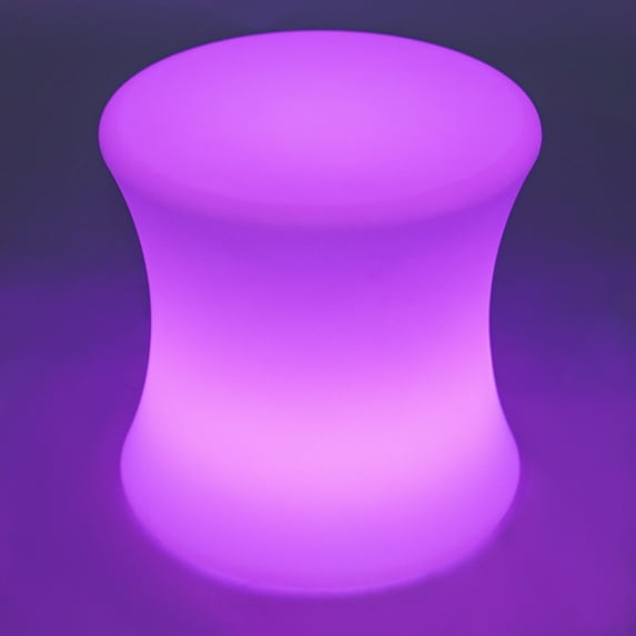 Autrinix RGB Stool, Portable Battery-Powered LED Chair With 220 lb Capacity, USB Rechargeable Light Up Seat For Indoor & Outdoor Use