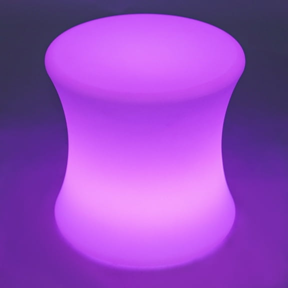 Autrinix RGB Stool, Portable Battery-Powered LED Chair With 220 lb Capacity, USB Rechargeable Light Up Seat For Indoor & Outdoor Use