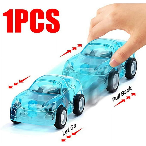 Autrucker 1Pack Pull Back Mini Cars, Friction Powered Vehicles, Easter Basket Stuffers Easter Party Favors for Boy, Girls and Kids