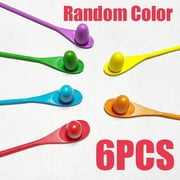 Autrucker 6 Players Carnival Game Egg and Spoon Relay Game for Kids & Adults Holiday Outdoor Yard Easter Egg Hunt Halloween Birthday Party Lawn Games, Carnival Games