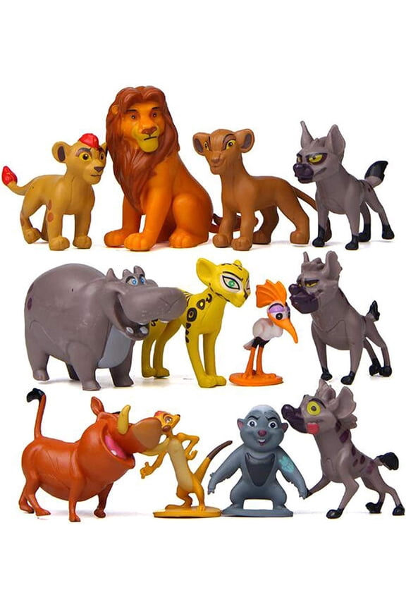 Collectible Child Simba Action Figure, Plastic Lion King, 1-2.3", 5.6 oz, 12 Pack