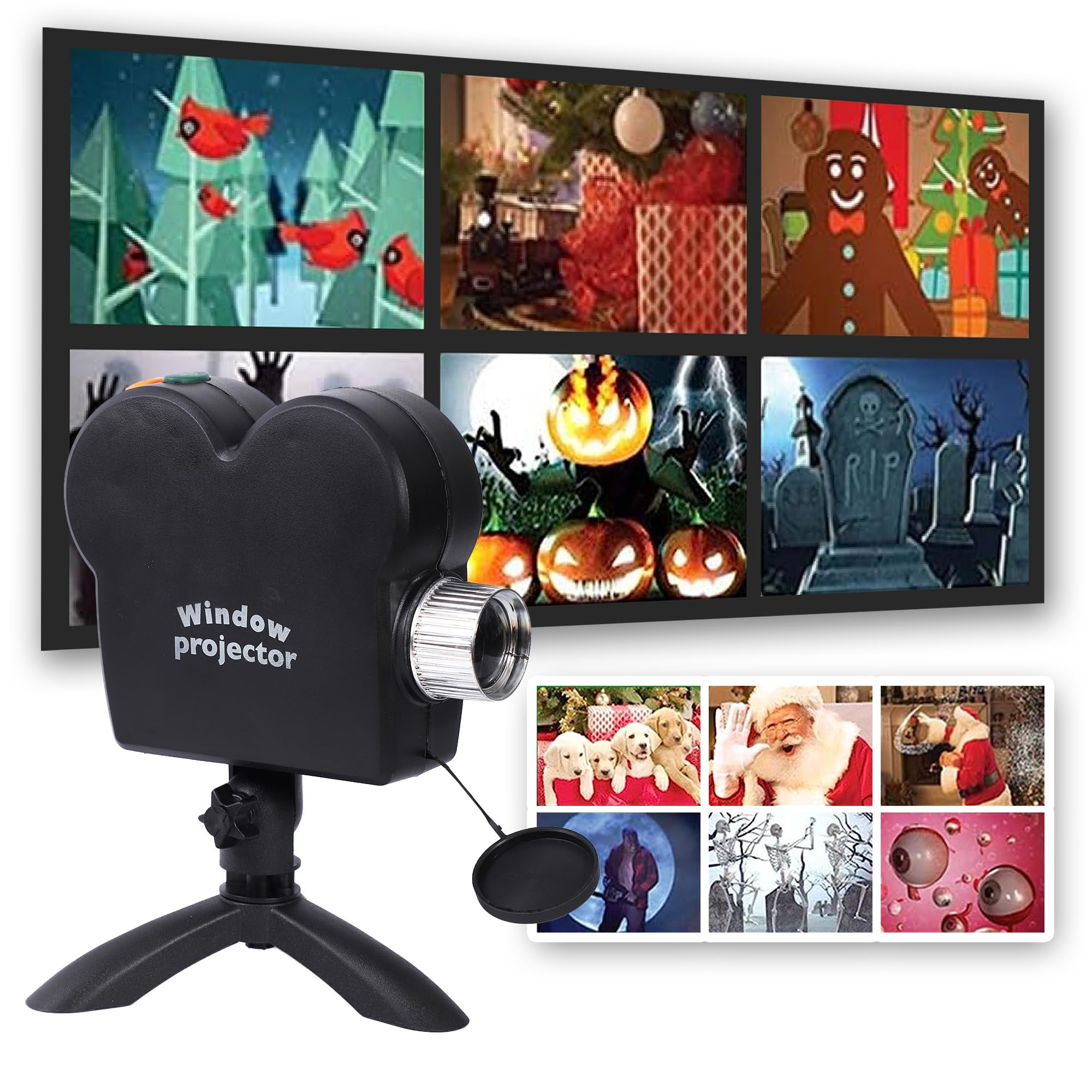 Autrucker Halloween Window Projector, Halloween Projector with a Tripod