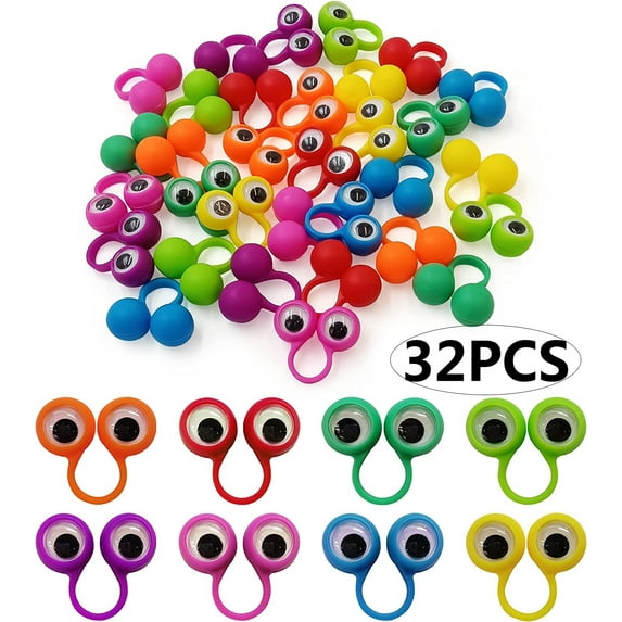 Autrucker Multicolor Googly Eye Finger Puppet