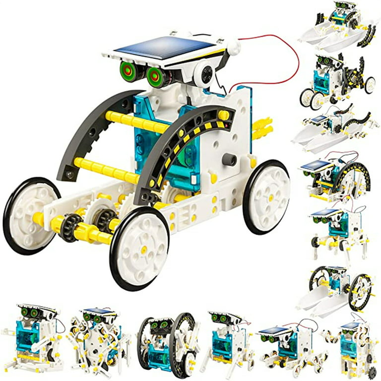 Bottleboom Stem 13-in-1 Solar Power Robots Creation Toy, Educational Experiment DIY Robotics Kit, Science Toy Solar Powered Building