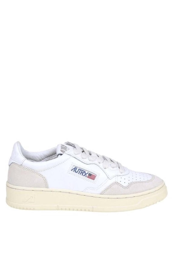 Women's Medalist Low-Top Suede Accented Sneakers White Sizes IT 34-50 2/3