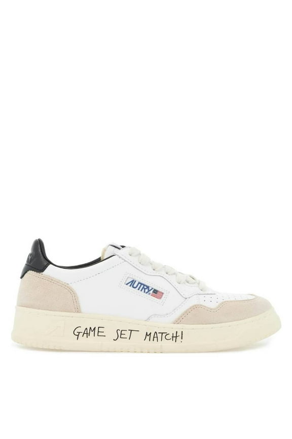 Medalist Low Sneakers In White Leather And Suede With Custom Lettering Multicolor (Women's)