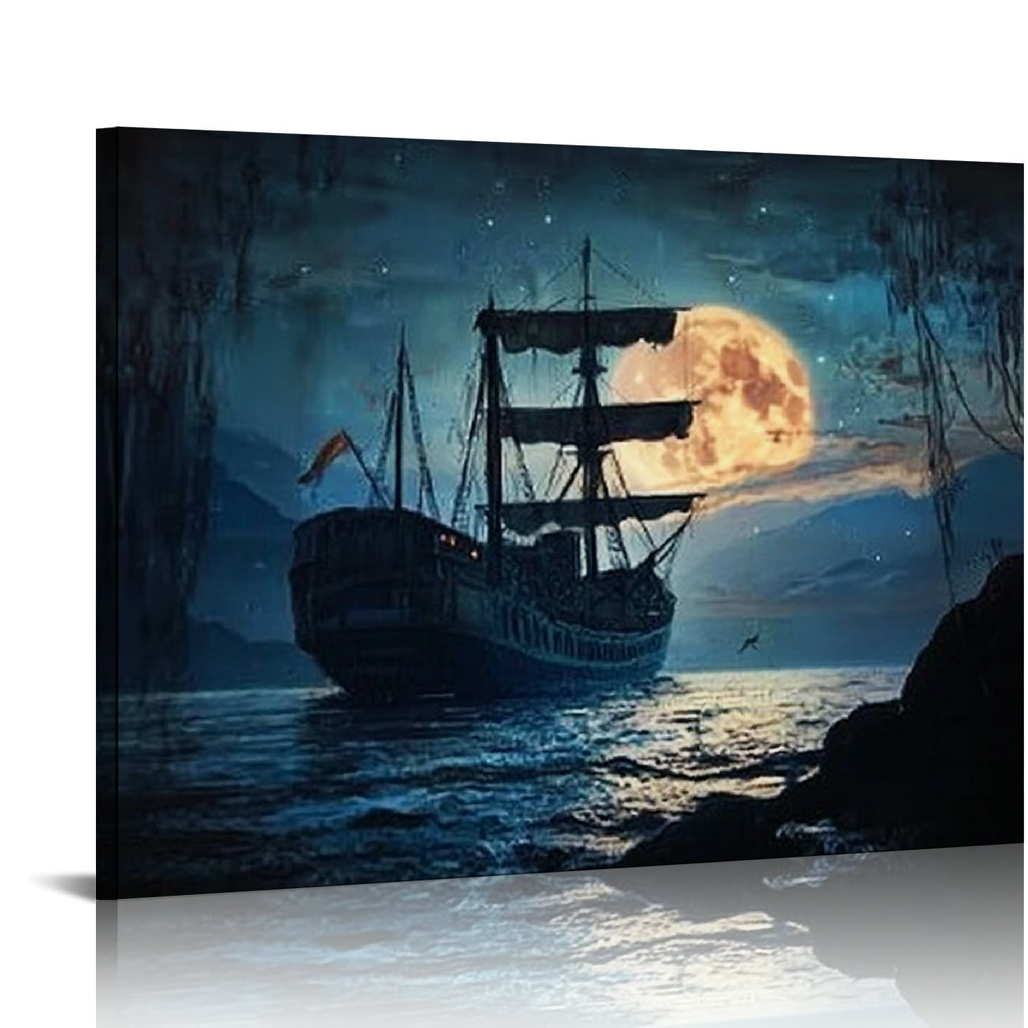 Autua 1 Panel Seascape Pictures for Living Room Sailing Ship Canvas ...