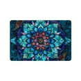 thumbnail image 1 of Autua Amanda Sage Flowers Sacred Geometry Home Fast Absorption Rug 24x16in, 1 of 5
