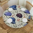 Autua Baseball Equipment Round Table Cover Stain Resistant Washable