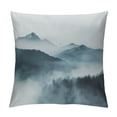 thumbnail image 1 of Autua Bird Fog Mountain Graphic Decorative Pillow Cover for Home Couch Living Room Bed Sofa Zipper Closure Year-Round Use 1PC 18x18in, 1 of 5