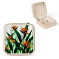 thumbnail image 1 of Autua Bird of Paradise Jewelry Storage Artifacts Mini Travel Jewelry Case for Necklaces, Rings, Earrings - Compact Size, Multiple Storage Spaces Pink, 1 of 5