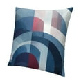 thumbnail image 1 of Autua Blue &amp; Grey Grey Pillowcase, Blue &amp; Grey Grey Decorative Pillow Cover Sofa Bed Living Room Bedroom 12x12in, 1 of 5