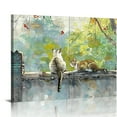 thumbnail image 1 of Autua Cat Canvas Prints Wall Art for Living Room Bedroom Home Office Decor, High Resolution Image, Handmade, Waterproof, Tear Resistant, Perfect Gift 16x12in, 1 of 6