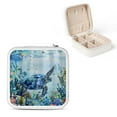 thumbnail image 1 of Autua Corals Fish Turtle Jewelry Box for Necklace Ring Earring Storage, Travel Jewelry Organizer Case with Compact Size and Multiple Compartments White, 1 of 5