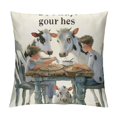 Autua Cows Graphic Decorative Pillow Cover for Home Couch Living Room