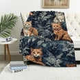 thumbnail image 1 of Autua Cute Cat Warm Lightweight Blanket Soft Fleece Throw Blanket Living Rooms Sofa Decor Cow Gifts All Seasons Plush Blankets for All Seasons Mother's Day 40x50in, 1 of 6