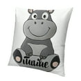 thumbnail image 1 of Autua Cute Hippo Pillow Square for Home Furnishing 1PC 18x18in, 1 of 5