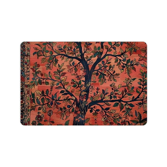 Autua Diatom Mud Mats Non-Slip Tree of Life Home Theme Quick Drying Absorbent Rubber Backing Technology Easy Storage Super Water Absorption 24x16in