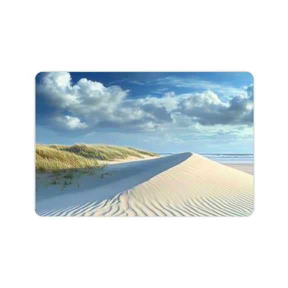Autua Diatom Mud Quick Dry Beach Sky Sand Dunes Bath Mat 24x16in