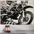 thumbnail image 1 of Autua Dirt Bike Tapestry Wall Hanging Unique Style Graphic Tapestries Home Wall Decor Art for Living Room Bedroom Farmhouse Dorm 60x50inch, 1 of 6