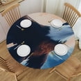 thumbnail image 1 of Autua Eagle Clouds Sky Round Tablecloth Stain-Resistant & Washable for Home Kitchen Outdoor Decoration 54"-58, 1 of 8
