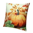 thumbnail image 1 of Autua Fall Decorative Pillowcase Orange Maple Leaf Pumpkin Outdoor Throw Pillow Cover Happy Fall Thanksgiving Pillow Decoration Relaxing Cushion Set Home Sofa 22x22in, 1 of 5
