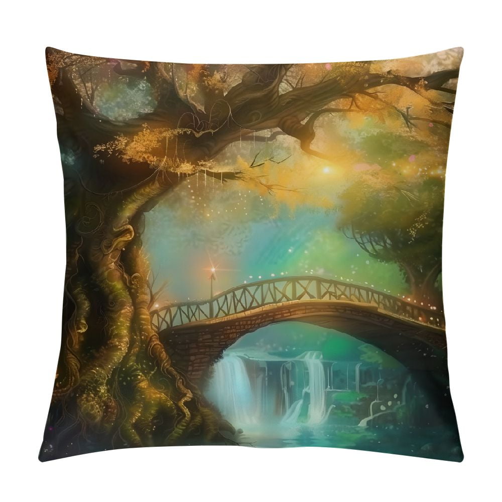 Autua Fantasy Art Graphic Decorative Cushion Throw Pillow Cover Short